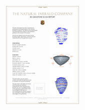 0.36 Ct. Emerald from Zambia 3 D Scan Report