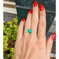 2.46 Ct. Emerald from Colombia Life Style