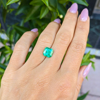 2.46 Ct. Emerald from Colombia Life Style
