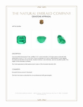 3.01 Ct. Emerald from Zambia Appraisal