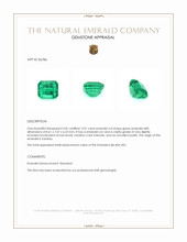 3.01 Ct. Emerald from Zambia Appraisal