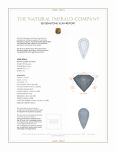 6.12 Ct. Emerald from Russia 3 D Scan Report