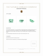 1.73 Ct. Emerald from Russia Appraisal