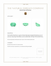 2.17 Ct. Emerald from Russia Appraisal