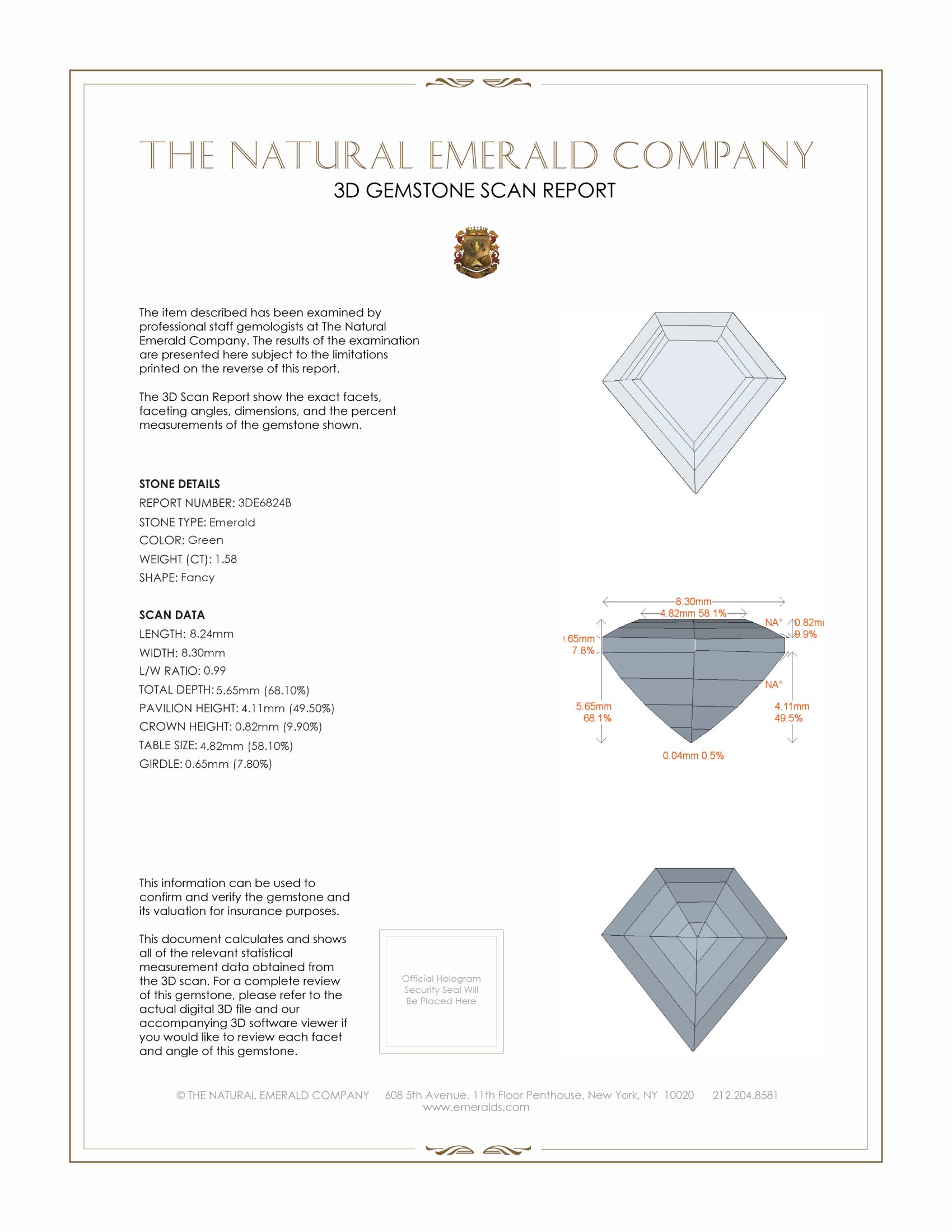1.58 Ct. Emerald from Russia