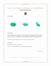 1.30 Ct. Emerald from Russia Appraisal
