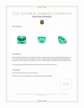 1.05 Ct. Emerald from Russia Appraisal