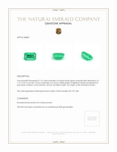 1.22 Ct. Emerald from Russia Appraisal