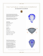0.38 Ct. Emerald from Zambia 3 D Scan Report