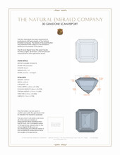 1.21 Ct. Emerald from Colombia 3 D Scan Report