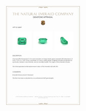 3.18 Ct. Emerald from Russia Appraisal