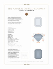 3.18 Ct. Emerald from Russia 3 D Scan Report
