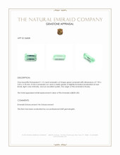 1.15 Ct. Emerald from Russia Appraisal