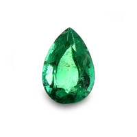 Emerald Ring 0.41 Ct., 18K White Gold Combination Stone