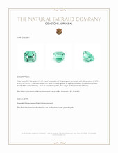 1.02 Ct. Emerald from Russia Appraisal