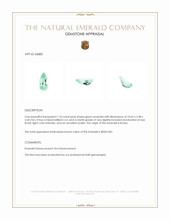 1.33 Ct. Emerald from Russia Appraisal