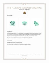 1.11 Ct. Emerald from Russia Appraisal