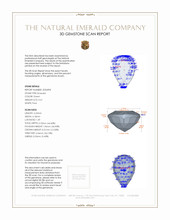 0.41 Ct. Emerald from Zambia 3 D Scan Report