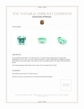 1.69 Ct. Emerald from Russia Appraisal
