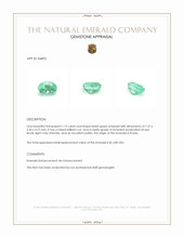 1.12 Ct. Emerald from Russia Appraisal