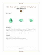 1.08 Ct. Emerald from Russia Appraisal