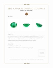 1.77 Ct. Emerald from Zambia Appraisal