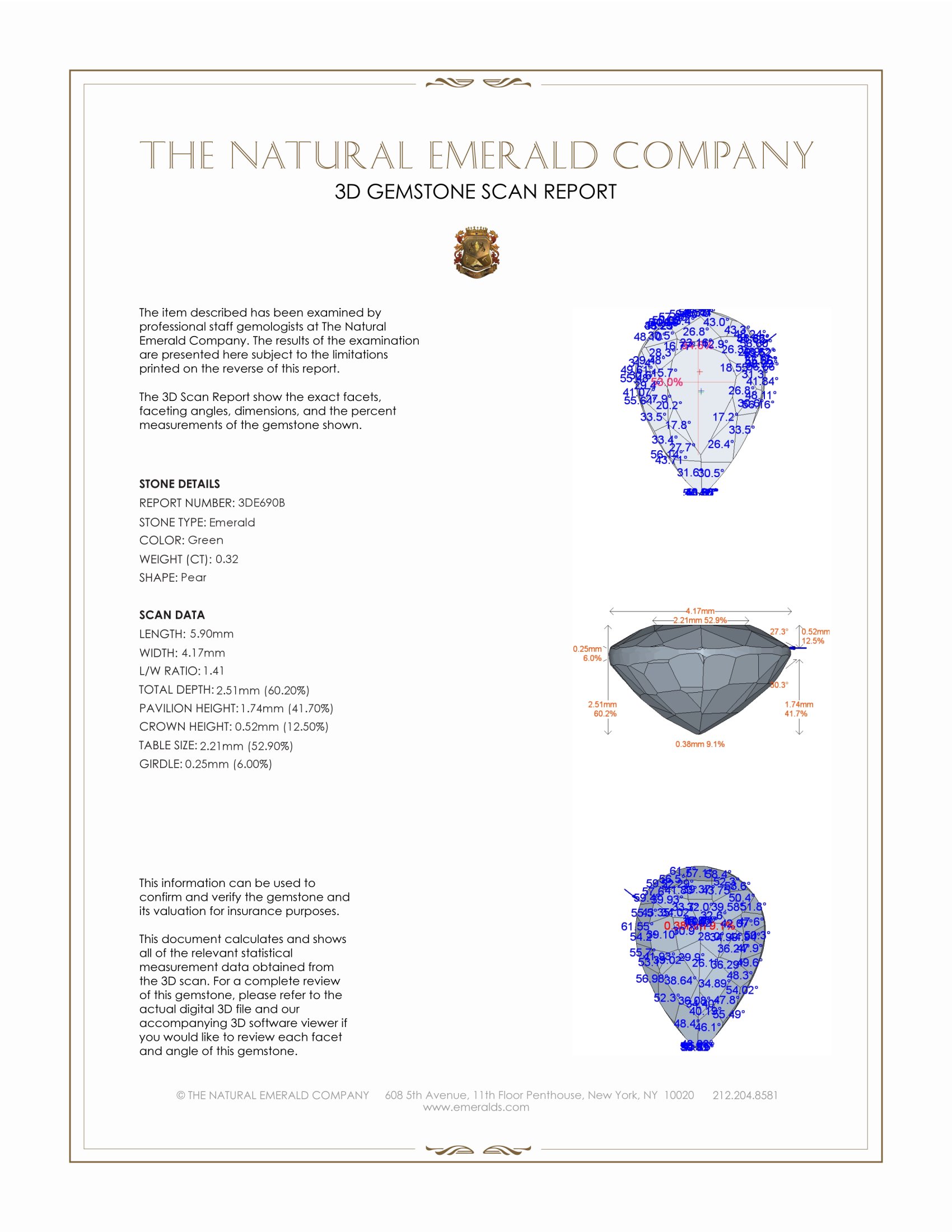 0.32 Ct. Emerald from Zambia