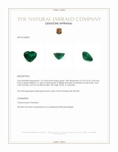 1.22 Ct. Emerald from Colombia Appraisal
