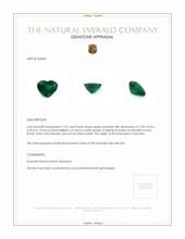 1.22 Ct. Emerald from Colombia Appraisal