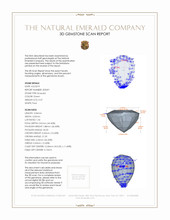 0.37 Ct. Emerald from Zambia 3 D Scan Report