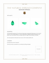 2.74 Ct. Emerald from Colombia Appraisal