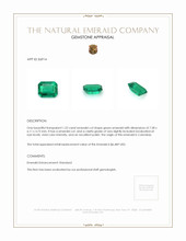 1.22 Ct. Emerald from Colombia Appraisal