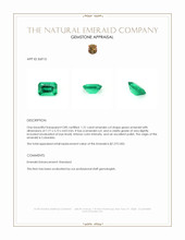 1.21 Ct. Emerald from Colombia Appraisal