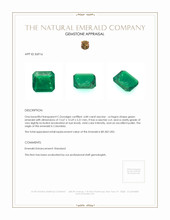6.84 Ct. Emerald from Colombia Appraisal