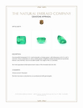 2.31 Ct. Emerald from Colombia Appraisal