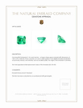 1.56 Ct. Emerald from Colombia Appraisal