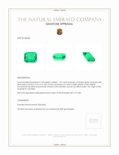 1.79 Ct. Emerald from Colombia Appraisal
