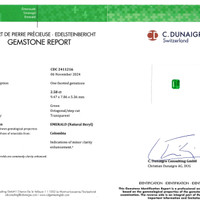 2.58 Ct. Emerald from Colombia Scan Report