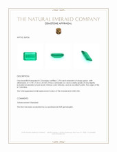 2.70 Ct. Emerald from Colombia Appraisal