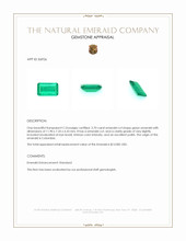 2.70 Ct. Emerald from Colombia Appraisal