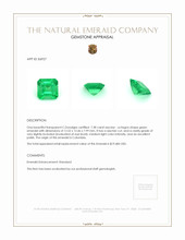 7.38 Ct. Emerald from Colombia Appraisal