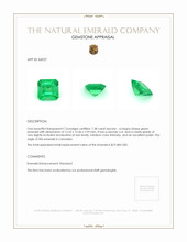 7.38 Ct. Emerald from Colombia Appraisal