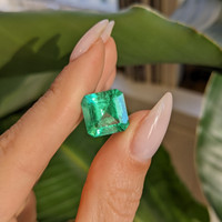 7.38 Ct. Emerald from Colombia Life Style