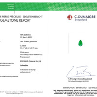 3.51 Ct. Emerald from Colombia Scan Report