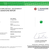 4.25 Ct. Emerald from Colombia Scan Report