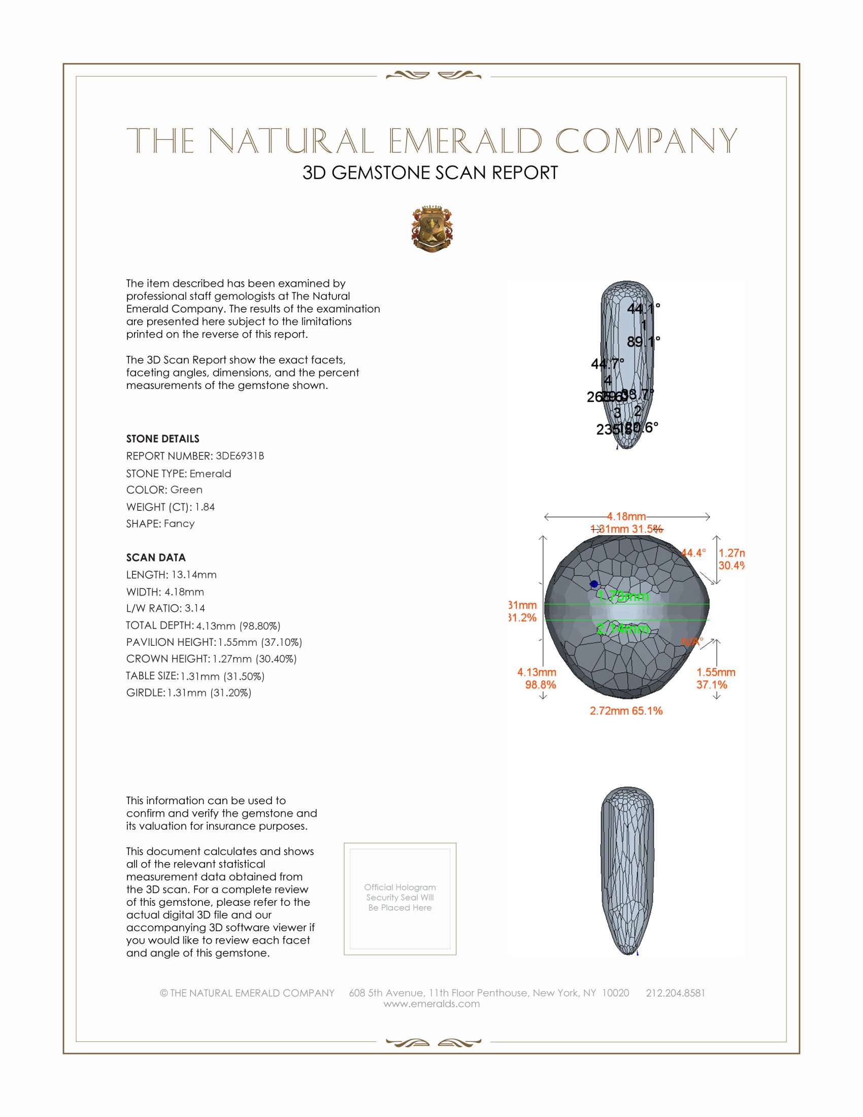 1.84 Ct. Cabochon Emerald from Afghanistan