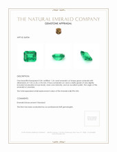 1.26 Ct. Emerald from Colombia Appraisal