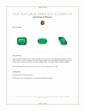 2.87 Ct. Emerald from Zambia Appraisal