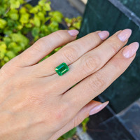 2.87 Ct. Emerald from Zambia Life Style