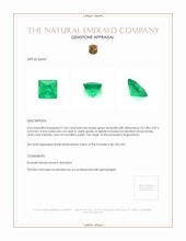 1.05 Ct. Emerald from Afghanistan Appraisal